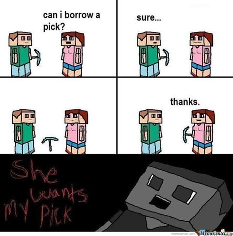 funny minecraft meme.